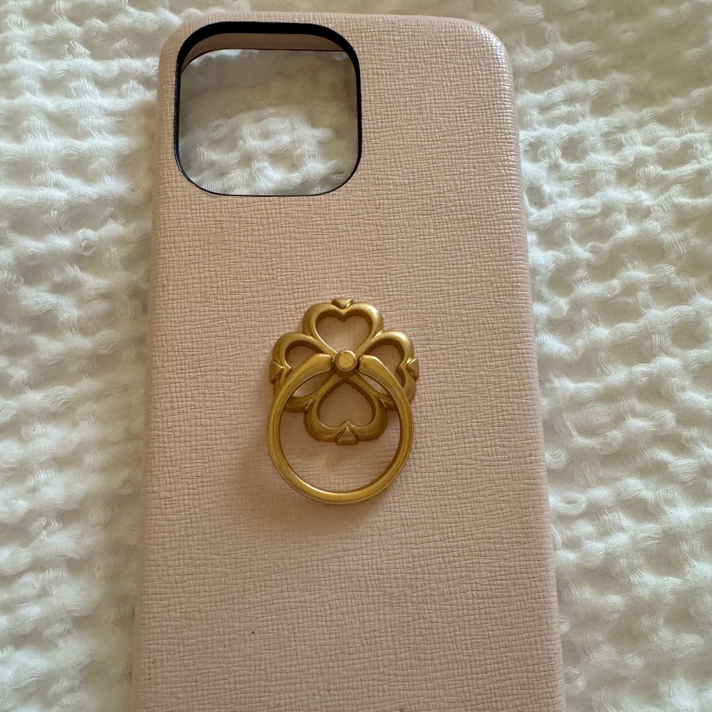 Kate Spade iPhone 14 Pro Max case blush color